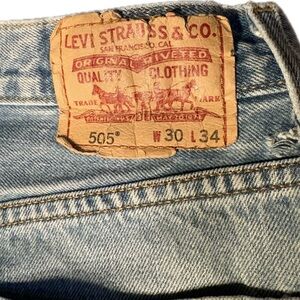 LEVI’S 505 Regular Fit Men’s Jeans 30x34